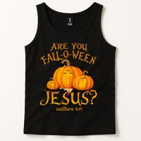 Are You Fall O Ween Jesus Christian Halloween Pumpkin Tank Top