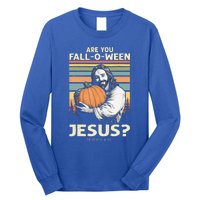 Are You Falloween Jesus Christian Halloween Pumpkin Long Sleeve Shirt