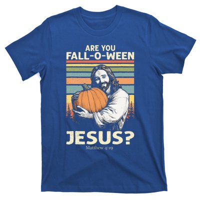 Are You Falloween Jesus Christian Halloween Pumpkin T-Shirt