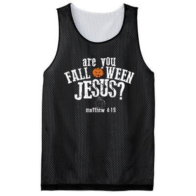 Are You Falloween JesusChristian Matthew 4 19 Religious Halloween Mesh Reversible Basketball Jersey Tank