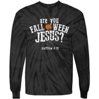 Are You Falloween JesusChristian Matthew 4 19 Religious Halloween Tie-Dye Long Sleeve Shirt