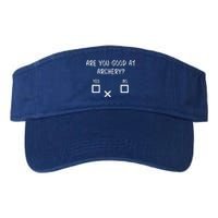 Are You Good At Archery Yes No Cute Gift Archery Joke Gift Valucap Bio-Washed Visor