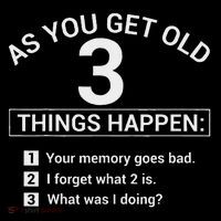 As You Get Old 3 Things Happen Your Memory Goes Bad Novelty Flat Bill Trucker Hat