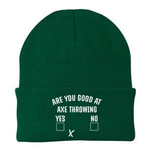 Are You Good At Axe Throwing? Knit Cap Winter Beanie