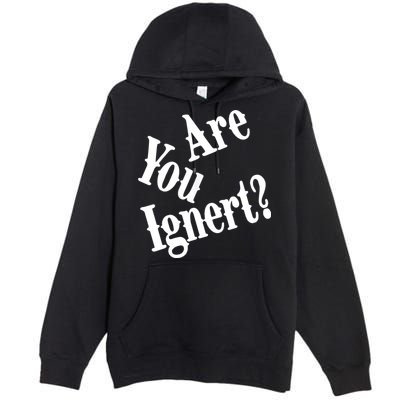 Are You Ignert Funny Humor Saying Sarcastic Jokes Premium Pullover Hoodie