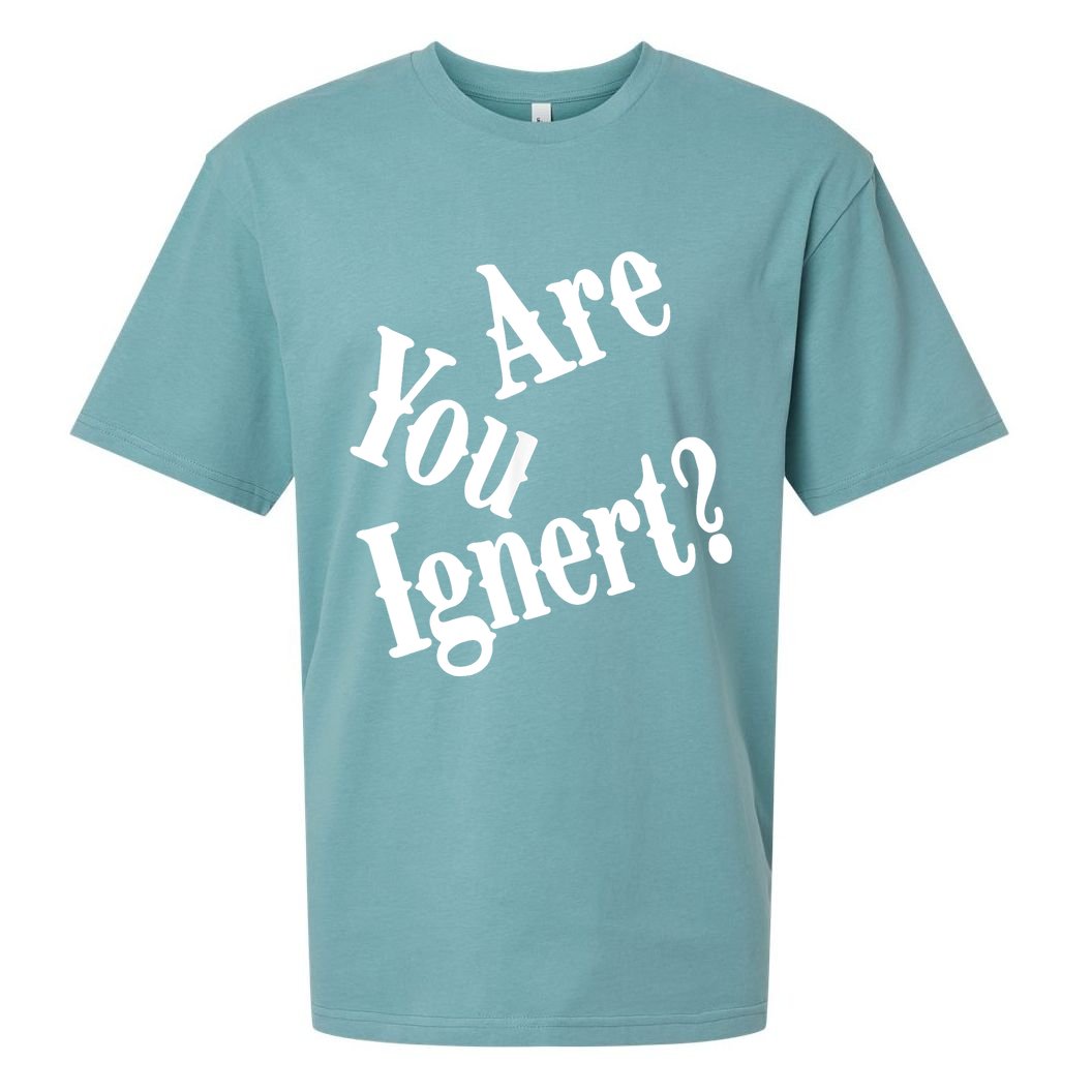 Are You Ignert Funny Humor Saying Sarcastic Jokes Sueded Cloud Jersey T-Shirt