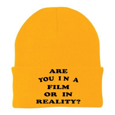 Are You In Reality Or In A Film Funny Knit Cap Winter Beanie