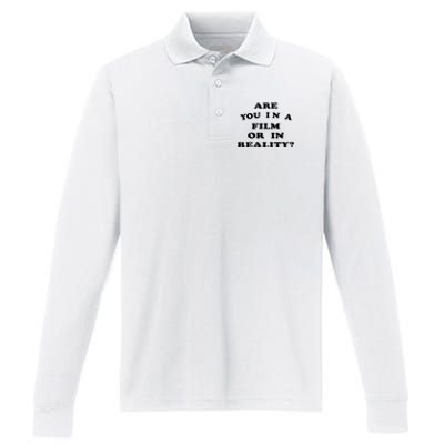 Are You In A Film Or In Reality? Performance Long Sleeve Polo