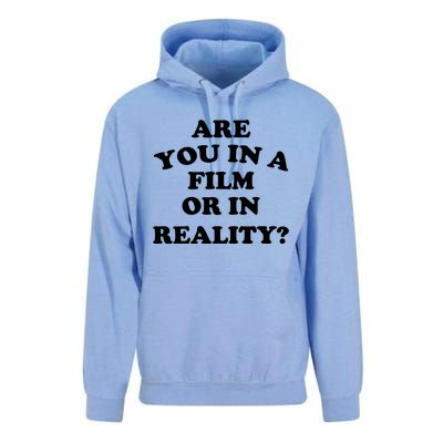 Are You In A Film Or In Reality Funny Movies Quotes Unisex Surf Hoodie