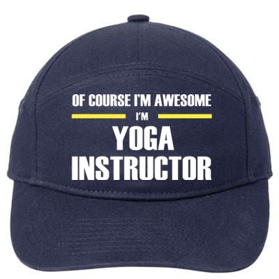 Awesome Yoga Instructor Gift 7-Panel Snapback Hat