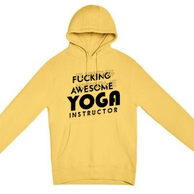 Awesome Yoga Instructor Gift Cute Gift Premium Pullover Hoodie