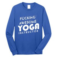 Awesome Yoga Instructor Gift Cute Gift Long Sleeve Shirt