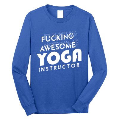 Awesome Yoga Instructor Gift Cute Gift Long Sleeve Shirt