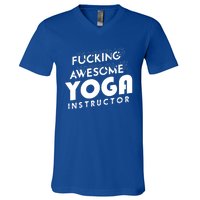 Awesome Yoga Instructor Gift Cute Gift V-Neck T-Shirt