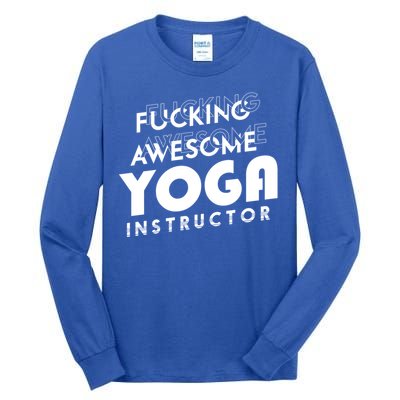 Awesome Yoga Instructor Gift Cute Gift Tall Long Sleeve T-Shirt