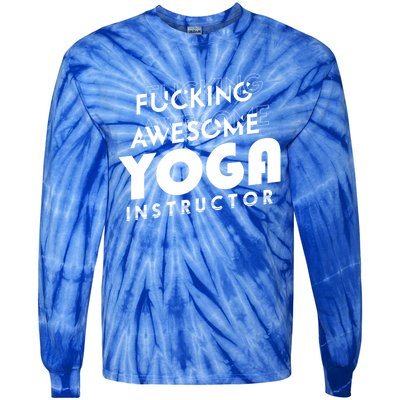 Awesome Yoga Instructor Gift Cute Gift Tie-Dye Long Sleeve Shirt