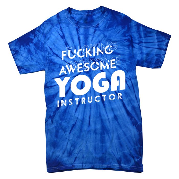 Awesome Yoga Instructor Gift Cute Gift Tie-Dye T-Shirt