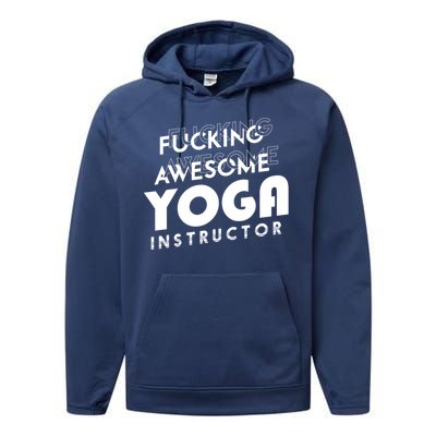 Awesome Yoga Instructor Gift Cute Gift Performance Fleece Hoodie