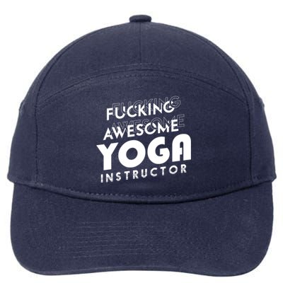 Awesome Yoga Instructor Gift Cute Gift 7-Panel Snapback Hat