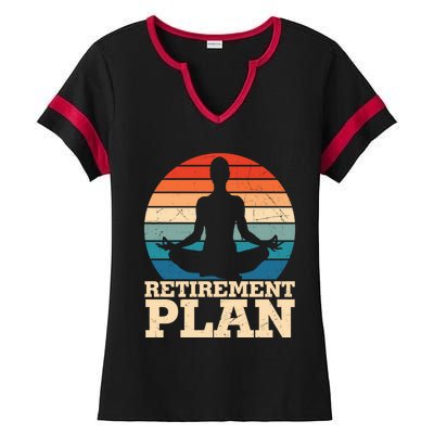 Acro Yoga Is My Retiret Plan Training Pranayama Joga Gift Ladies Halftime Notch Neck Tee