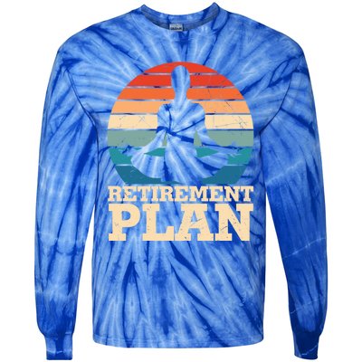 Acro Yoga Is My Retiret Plan Training Pranayama Joga Gift Tie-Dye Long Sleeve Shirt