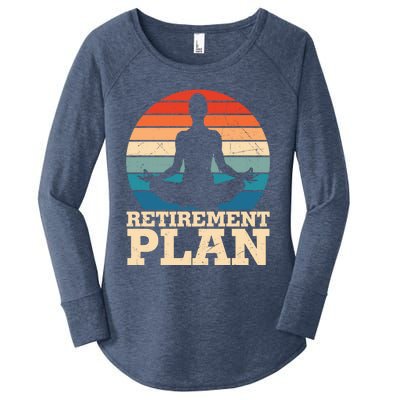 Acro Yoga Is My Retiret Plan Training Pranayama Joga Gift Women's Perfect Tri Tunic Long Sleeve Shirt