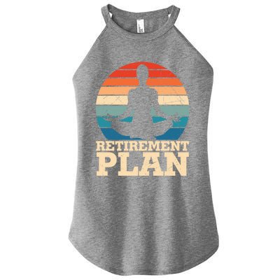 Acro Yoga Is My Retiret Plan Training Pranayama Joga Gift Women's Perfect Tri Rocker Tank