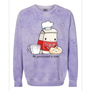 All You Knead Is Love Colorblast Crewneck Sweatshirt