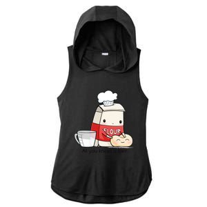 All You Knead Is Love Ladies PosiCharge Tri-Blend Wicking Draft Hoodie Tank