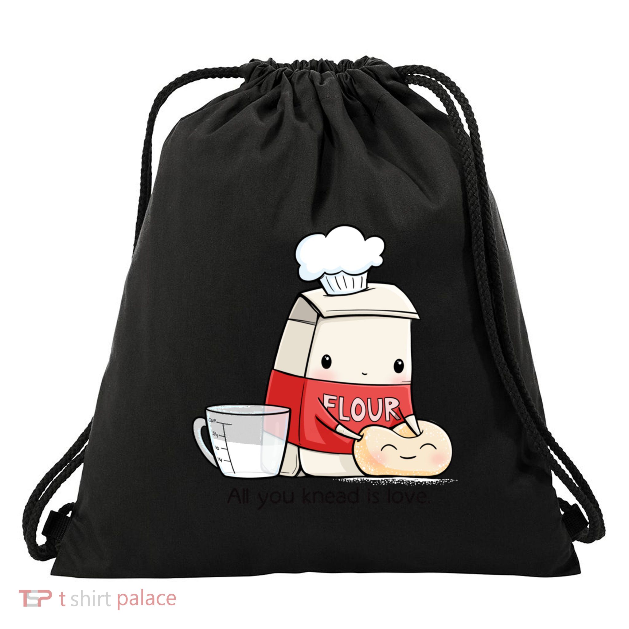All You Knead Is Love Drawstring Bag