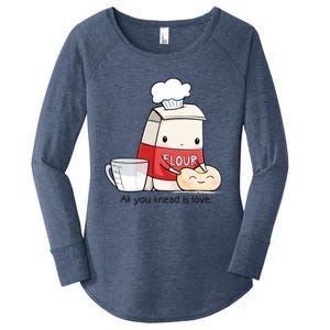 All You Knead Is Love Women's Perfect Tri Tunic Long Sleeve Shirt