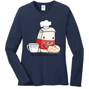 All You Knead Is Love Ladies Long Sleeve Shirt