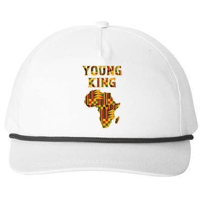 African Young King Snapback Five-Panel Rope Hat