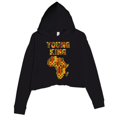 African Young King Crop Fleece Hoodie