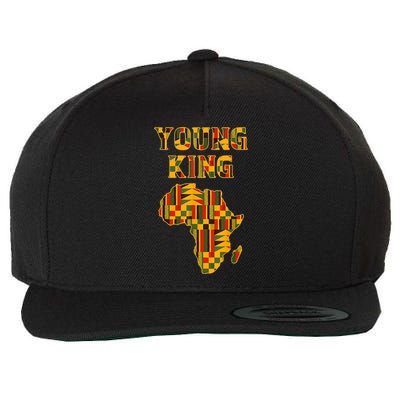 African Young King Wool Snapback Cap