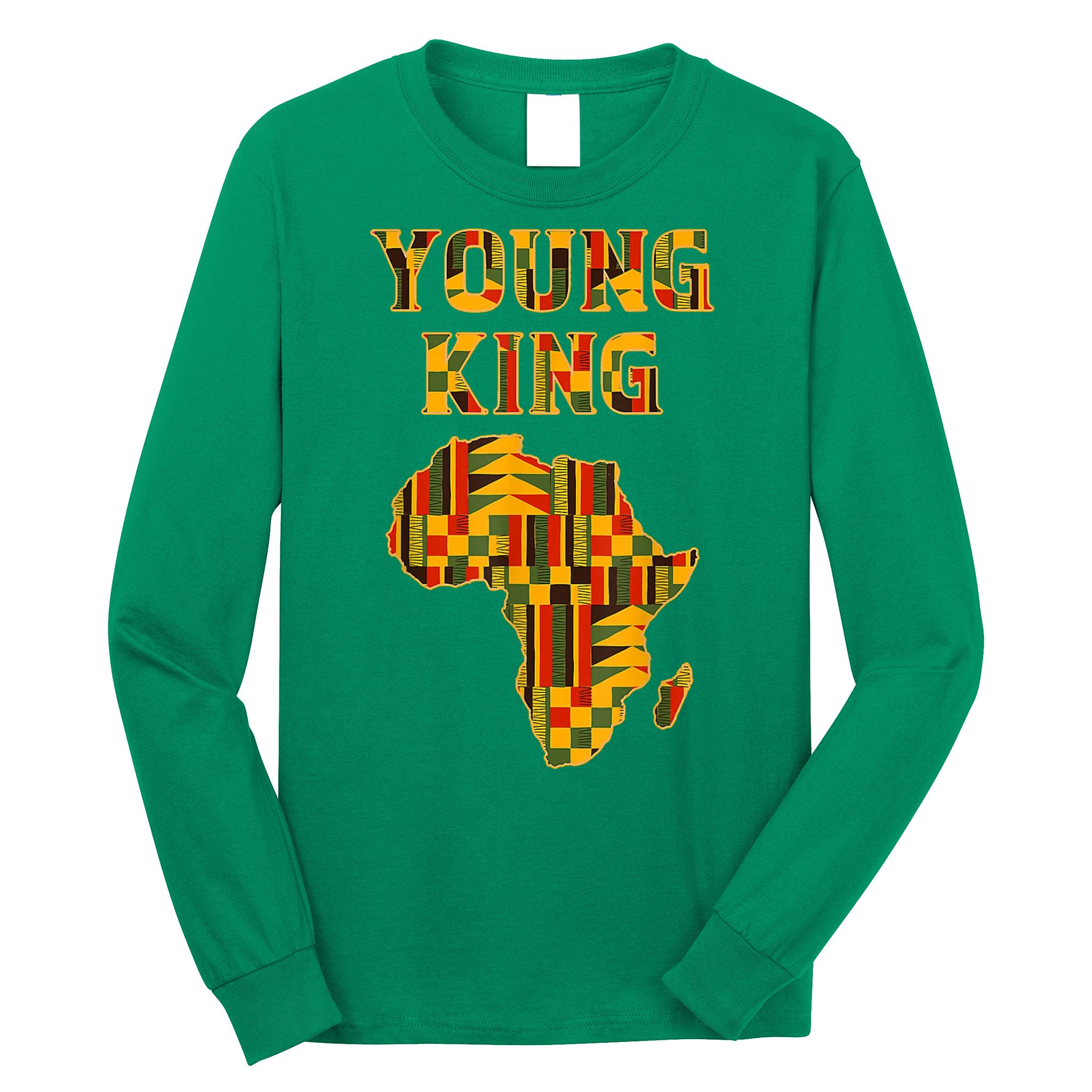 African Young King Long Sleeve Shirt