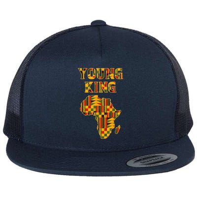 African Young King Flat Bill Trucker Hat