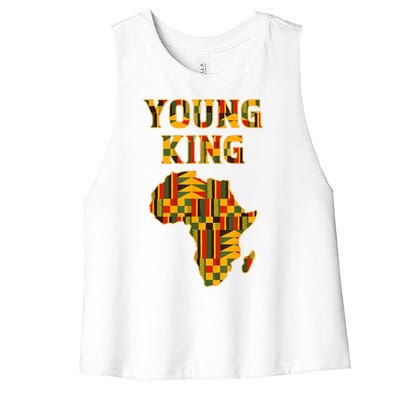 African Young King Women's Racerback Cropped Tank