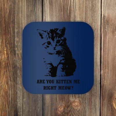 Are You Kitten Me Right Meow Coaster