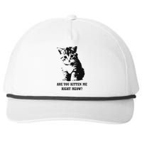 Are You Kitten Me Right Meow Snapback Five-Panel Rope Hat