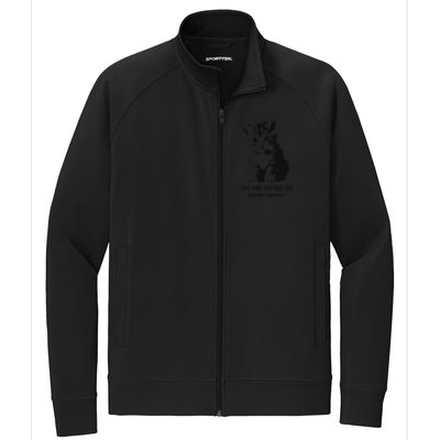 Are You Kitten Me Right Meow Stretch Full-Zip Cadet Jacket