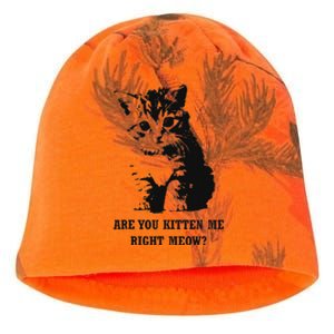 Are You Kitten Me Right Meow Kati - Camo Knit Beanie