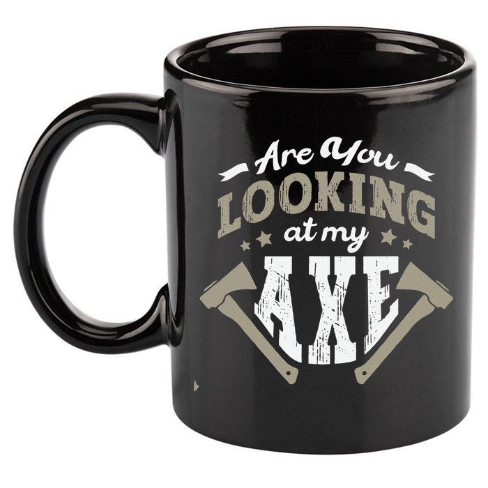Are You Looking At My Axe For A Axe Thrower Axe Throwing 11oz C Handle Ceramic Mug