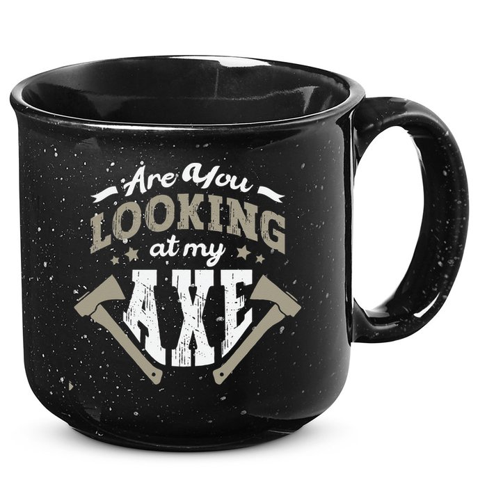 Are You Looking At My Axe For A Axe Thrower Axe Throwing 15oz Campfire Ceramic Mug