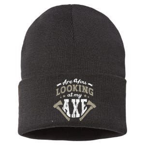 Are You Looking At My Axe For A Axe Thrower Axe Throwing Sustainable Knit Beanie