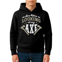 Are You Looking At My Axe For A Axe Thrower Axe Throwing Kids Hoodie