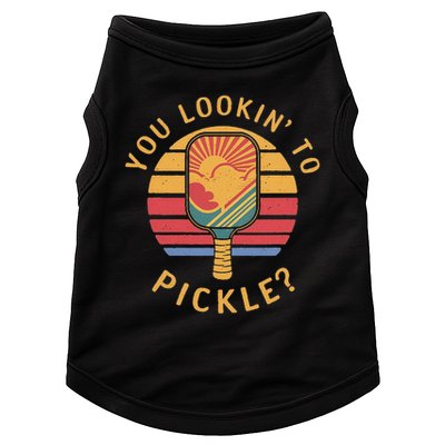 Are You Looking To Pickle Vintage Sunset Pickleball Doggie Tank