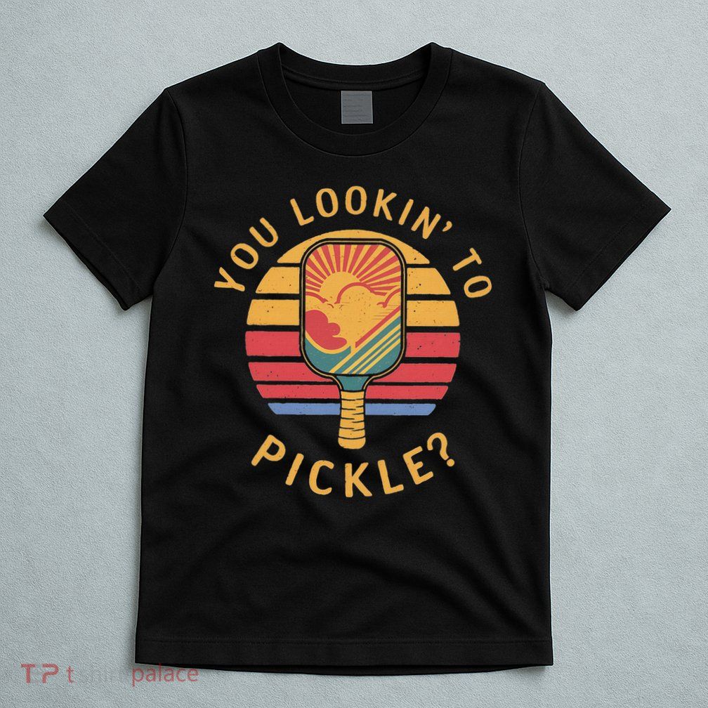 Are You Looking To Pickle Vintage Sunset Pickleball T-Shirt
