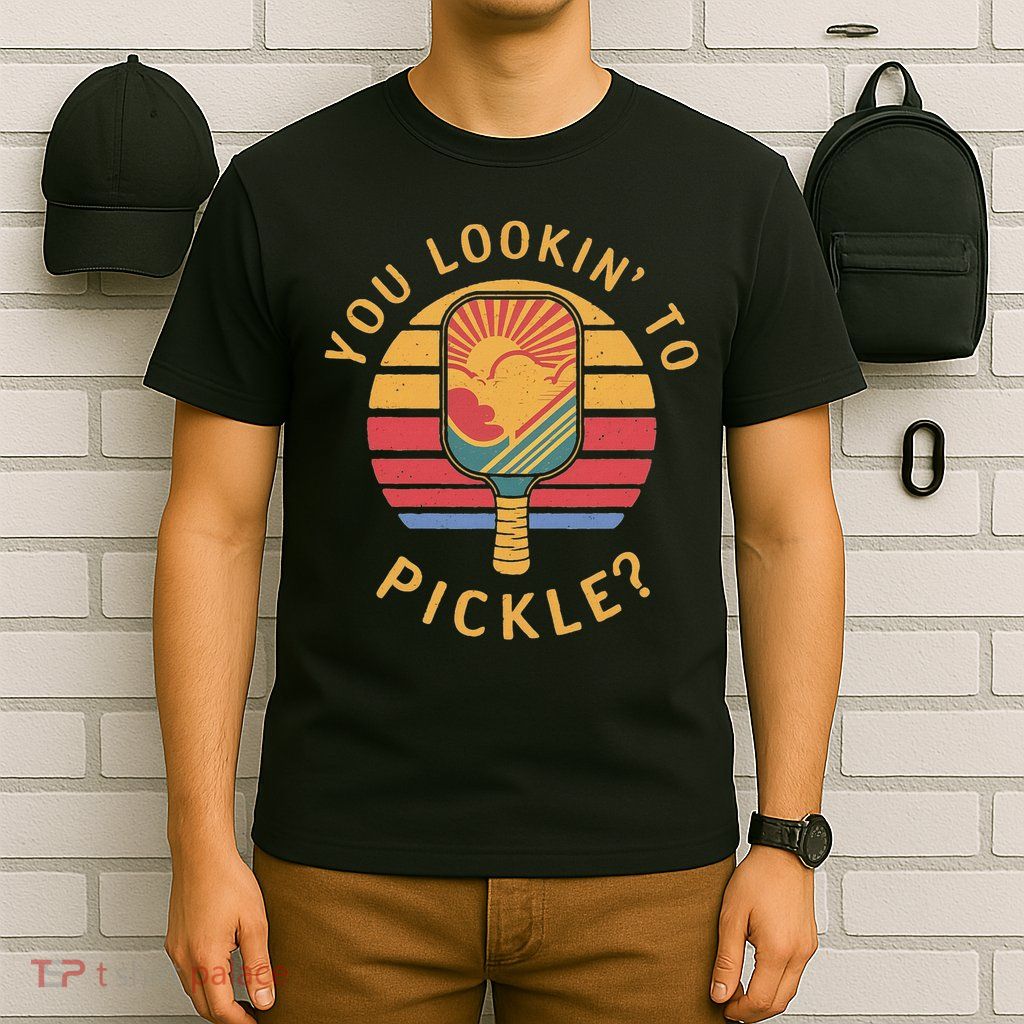 Are You Looking To Pickle Vintage Sunset Pickleball T-Shirt