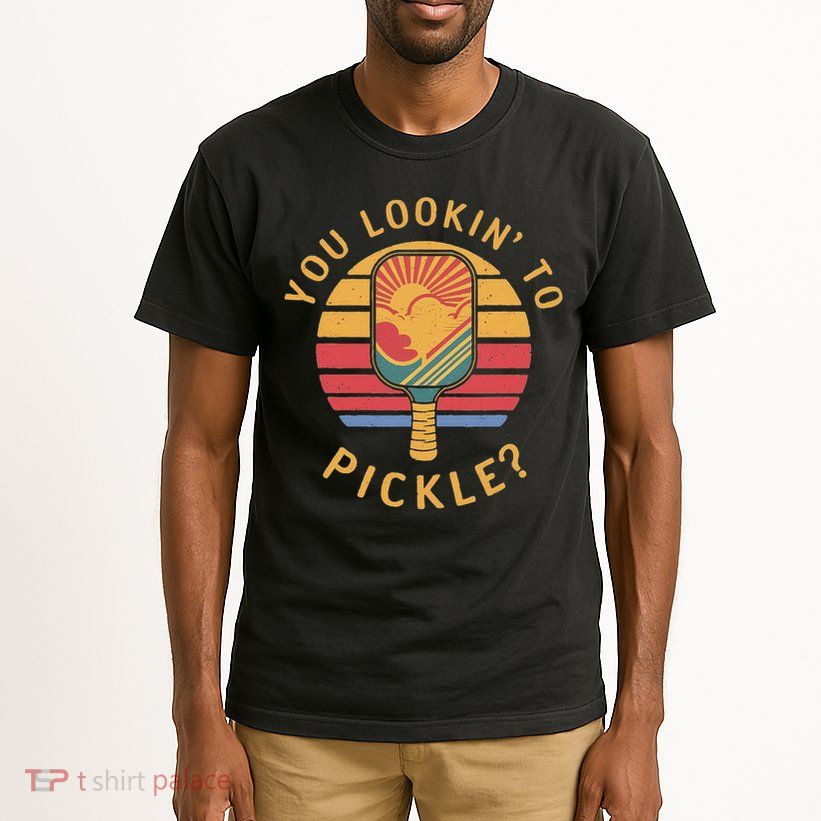 Are You Looking To Pickle Vintage Sunset Pickleball Tall T-Shirt